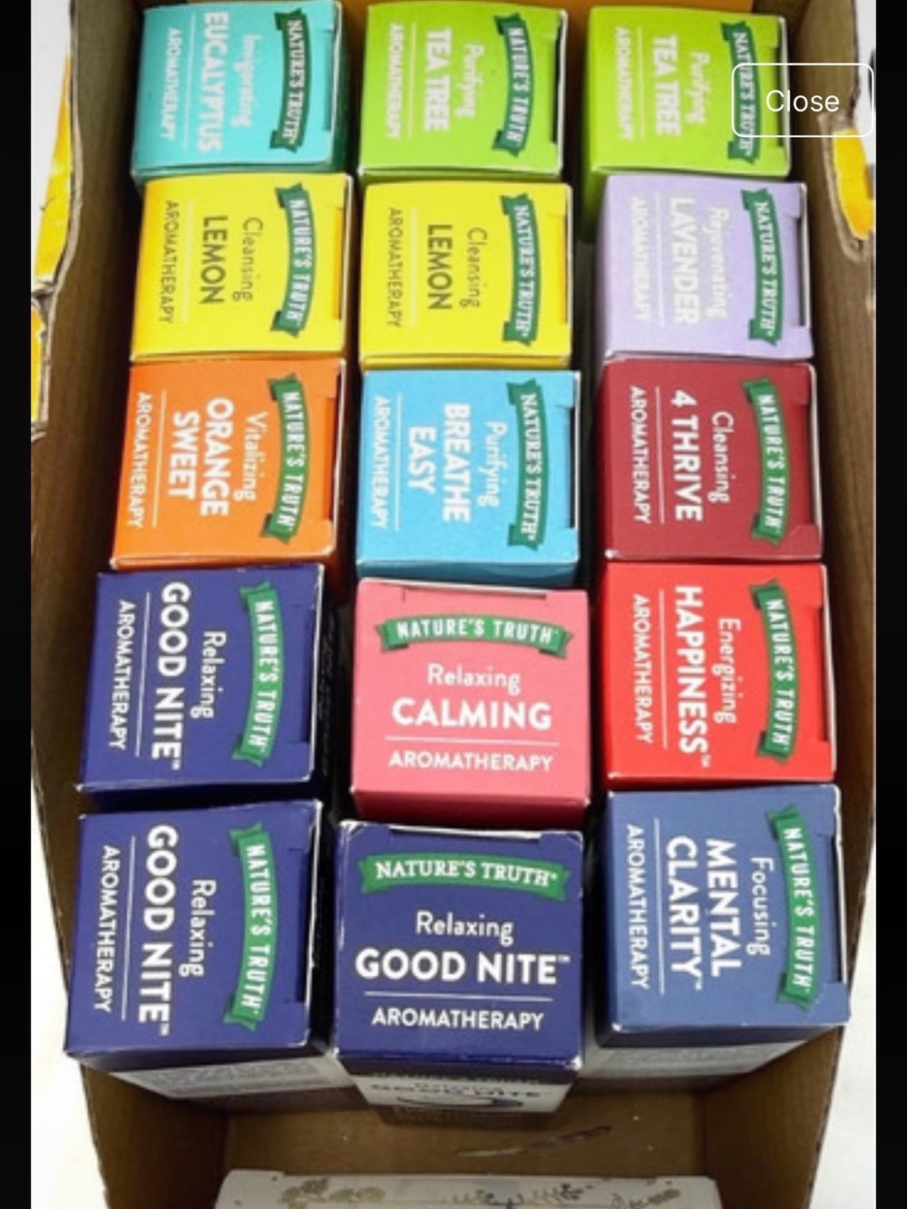 Aromatherapy boxed oils 15ct